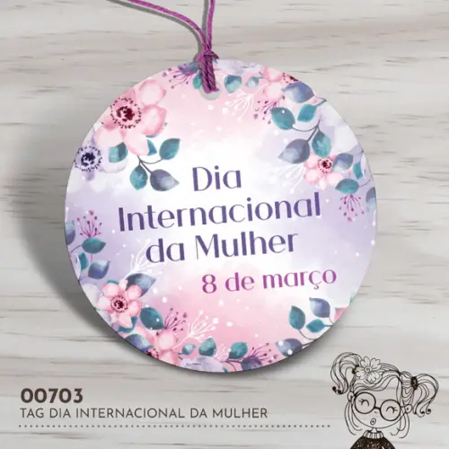 Tag Redonda Dia Internacional da Mulher - 00703