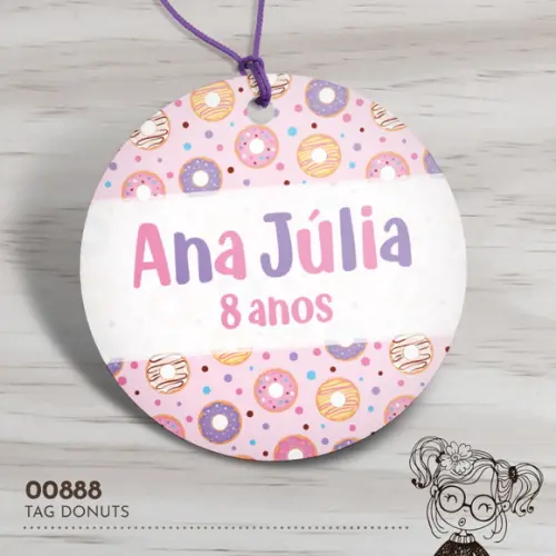 Tag Redonda Donuts - 00888