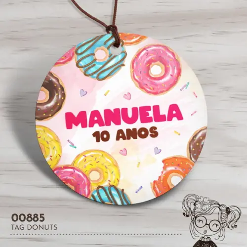 Tag Redonda Donuts - 00885