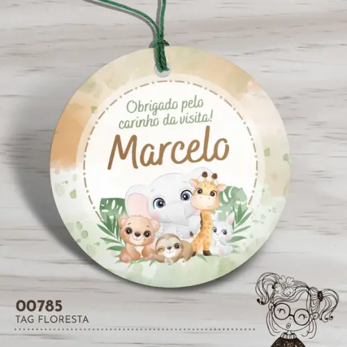 Tag Redonda Floresta - 00785