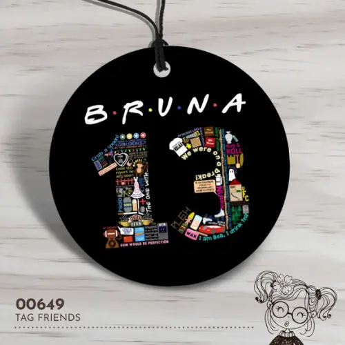 Tag Redonda Friends - 00649