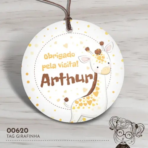 Tag Redonda Girafinha - 00620