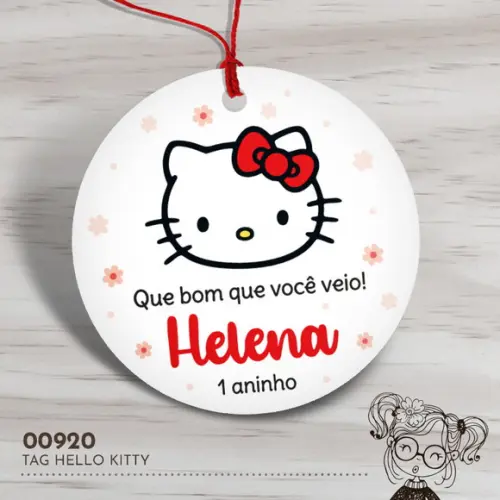 Tag Redonda Hello Kitty - 00920