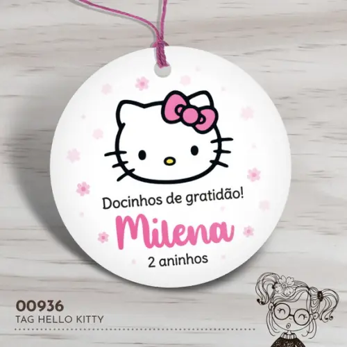 Tag Redonda Hello Kitty - 00936