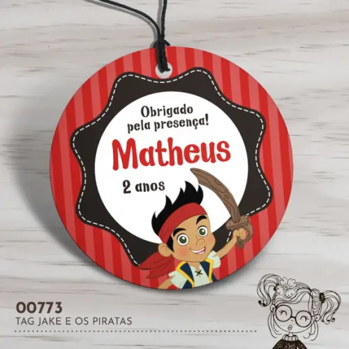 Tag Redonda Jake e os Piratas - 00773