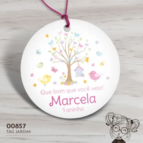 Tag Redonda Jardim - 00857
