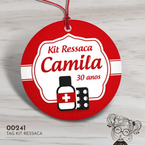 Tag Redonda Kit Ressaca - 00241