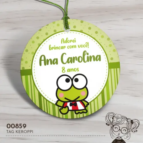 Tag Redonda Keroppi - 00859