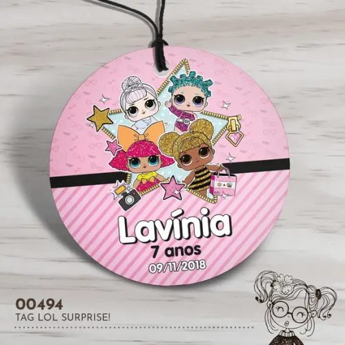 Tag Redonda Lol Surprise! - 00494