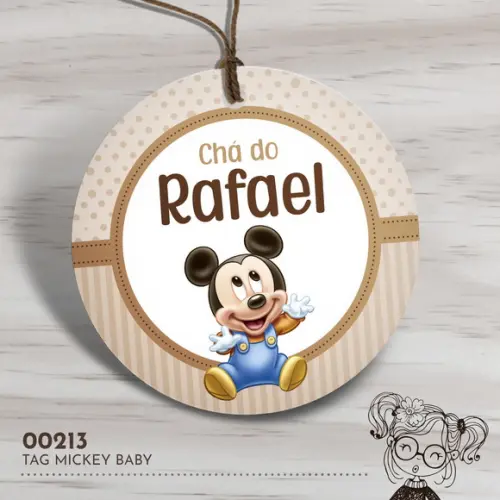 Tag Redonda Mickey Baby - 00213