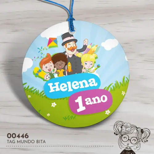 Tag Redonda Mundo Bita - 00446