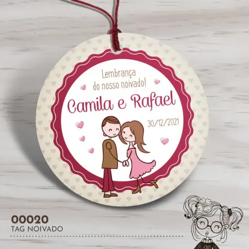 Tag Redonda Noivado - 00020