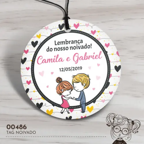 Tag Redonda Noivado - 00486