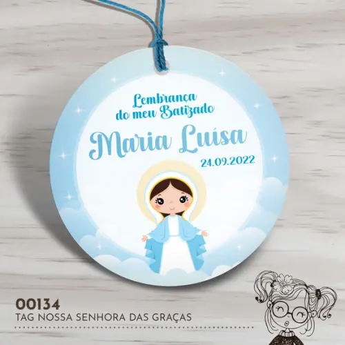 Tag Redonda Nossa Senhora das Graças - 00134