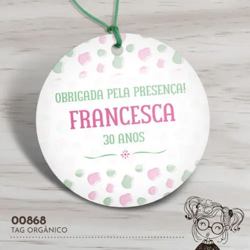 Tag Redonda Orgânico - 00868