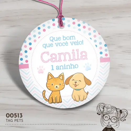 Tag Redonda Pets - 00513