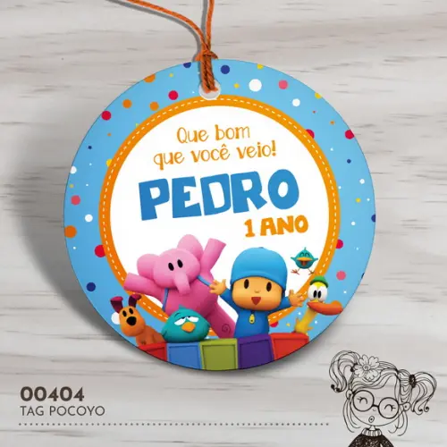 Tag Redonda Pocoyo - 00404
