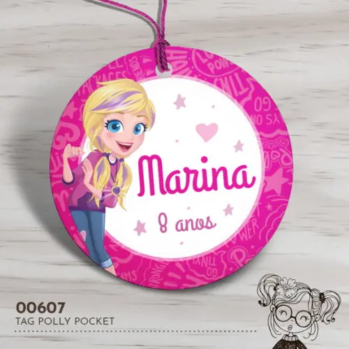 Tag Redonda Polly Pocket - 00607