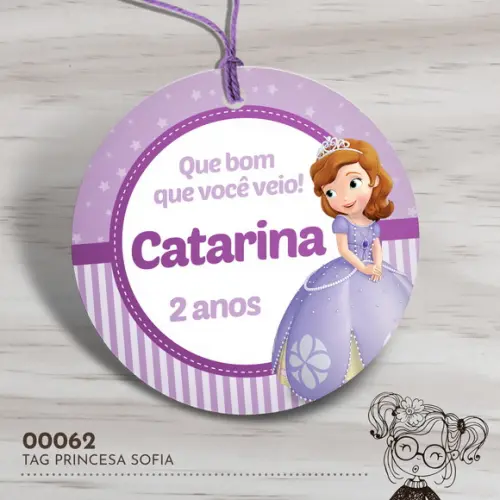 Tag Redonda Princesa Sofia - 00062