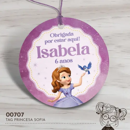 Tag Redonda Princesa Sofia - 00707