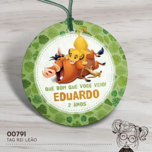 Tag Redonda Rei Leão - 00791