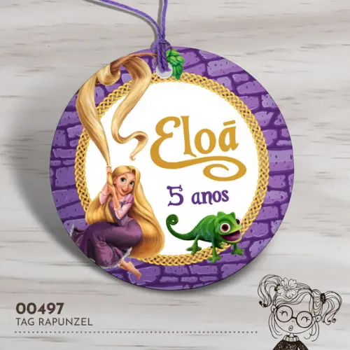 Tag Redonda Rapunzel - 00497