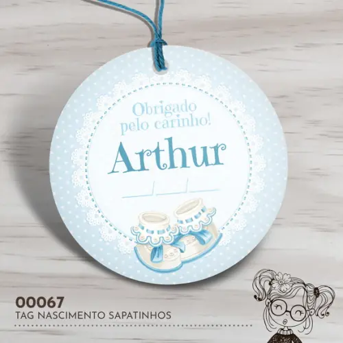 Tag Redonda Sapatinho - 00067
