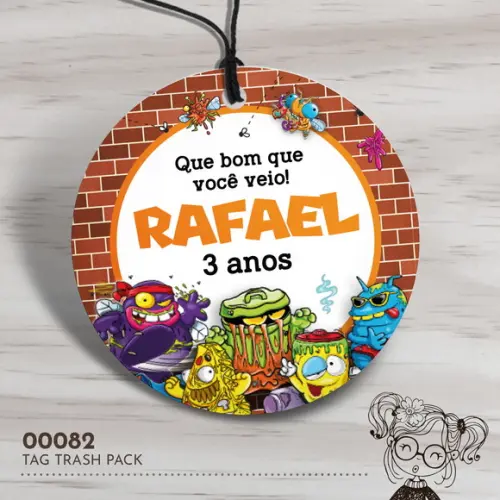 Tag Redonda Trash Pack - 00082