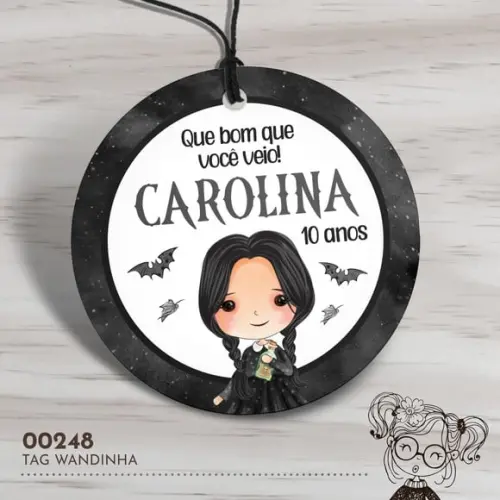 Tag Redonda Wandinha - 00248