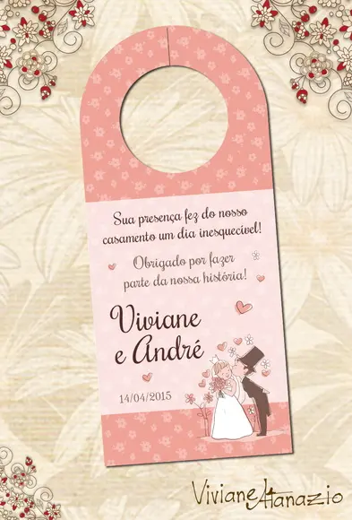 Tag Retrovisor Casamento - 00015