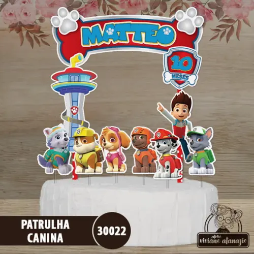 Topo de Bolo Patrulha Canina - 30022
