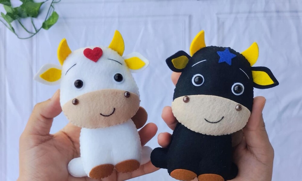 Boneco Mini Boi Parintins Feltro