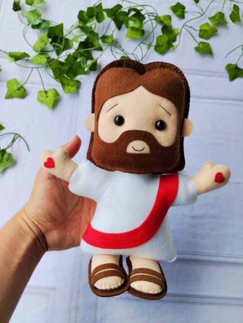 Boneco Jesus Cute Páscoa Feltro