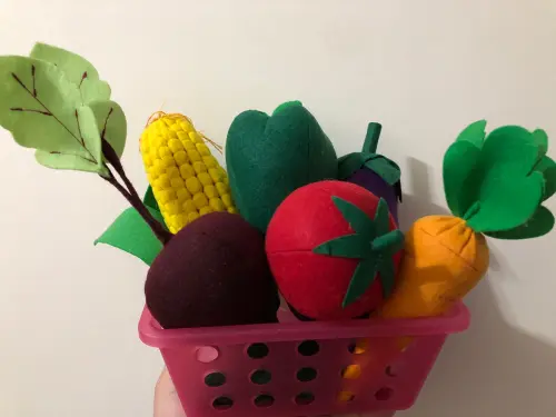 kit Kit Legumes em Feltro com 6