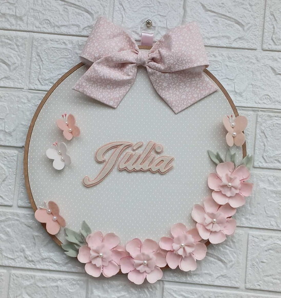 Porta Maternidade Floral