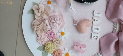 Enfeite Porta Maternidade Boneca Menina