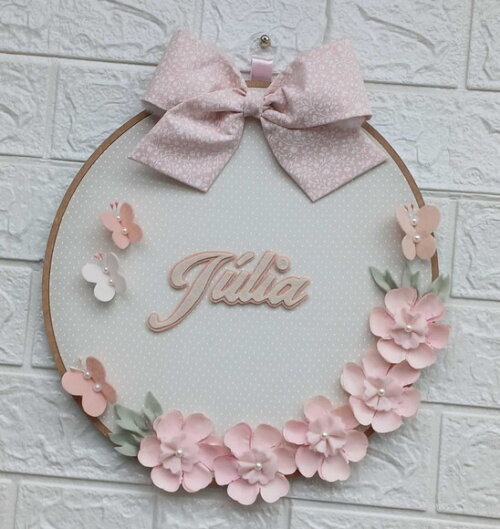 Porta Maternidade Floral