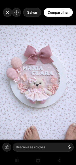Porta Maternidade Ursinha