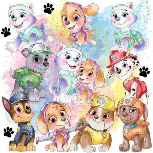 Kit Digital Patrulha Canina Aquarela 2