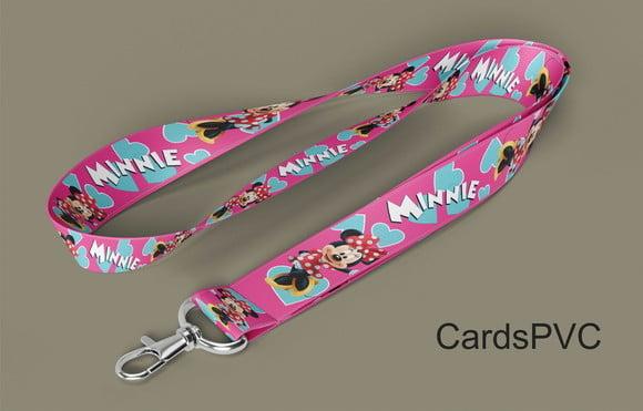 1 cordão da minnie Disney argola E jacaré
