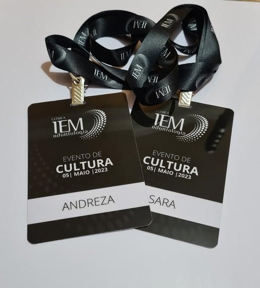 20 Credencial para Eventos c/ Cordão Personaliizado