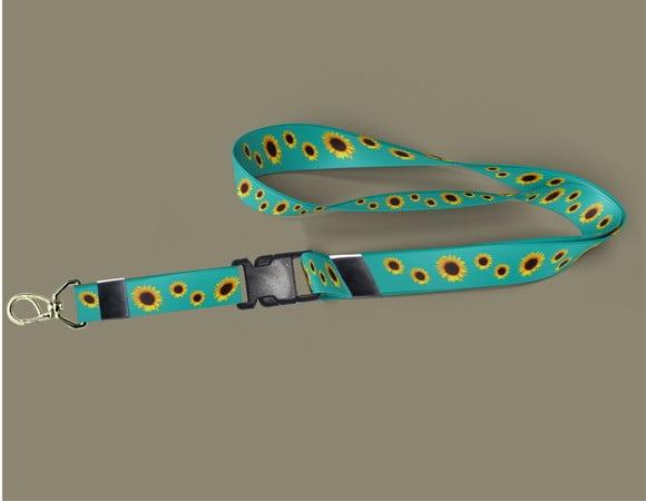 22 Cordões com Chaveiro 20mm Girassol