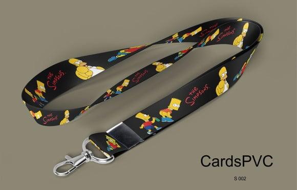 Cordão Personalizado Os Simpsons 20MM ARGOLA E MOSQUETE
