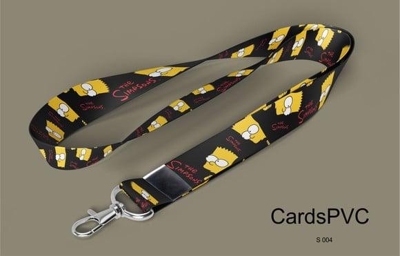 Cordão Personalizado Os Simpsons 20MM ARGOLA E MOSQUETE