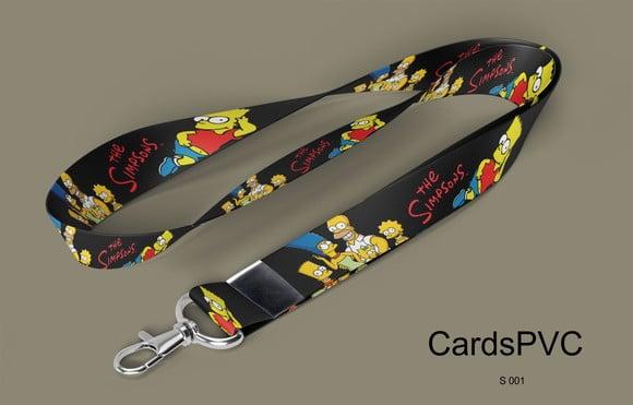 Cordão Personalizado Os Simpsons 20MM ARGOLA E MOSQUETE