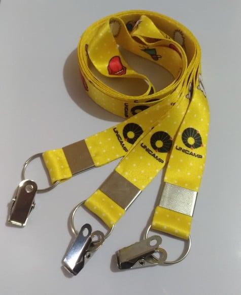 Kit 50 Cordão Personalizado 25mm 50 Roller Clips