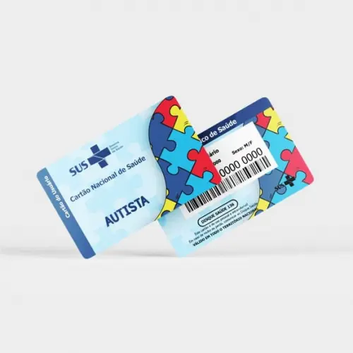 01 cordão 01 crachá autismo 01 CARTÃO SUS