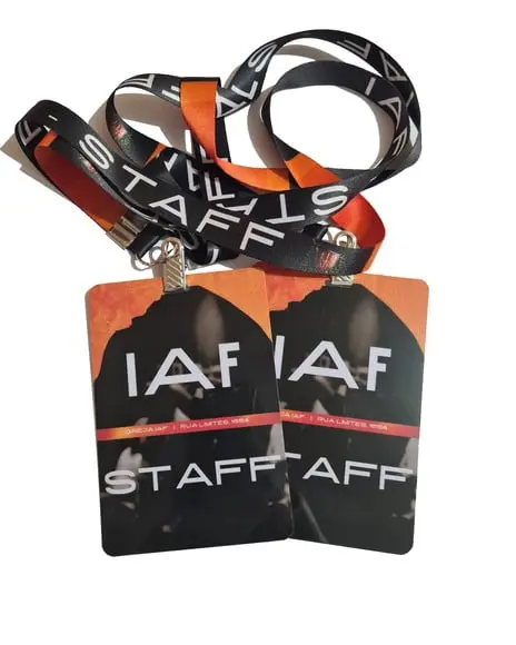 15 Kit Credencial + Cordão e Roller Clips