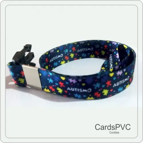 3 cordões chaveiro 20mm TEMA AUTISMO 3