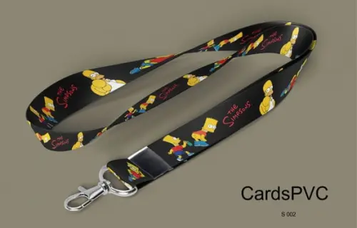 Cordão Personalizado Os Simpsons 20MM ARGOLA E MOSQUETE